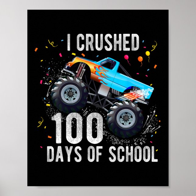 Affiche 100 Jours De Camion Monster 100E Jour De Scho (Devant)