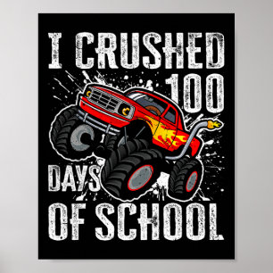 Affiche 100 Jours De Camion Monster 100e Jour Enfants Bo