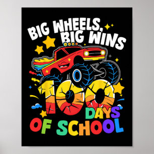 Affiche 100 Jours De Camion Scolaire 100E Jour De Garçons
