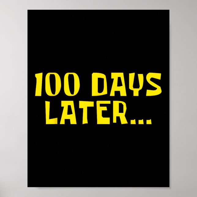 Affiche 100 Jours De Chemise D'École 100E Jour Enseignants (Devant)
