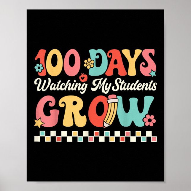 Affiche 100 Jours De Croissance Avec Les Étudiants 100E Jo (Devant)