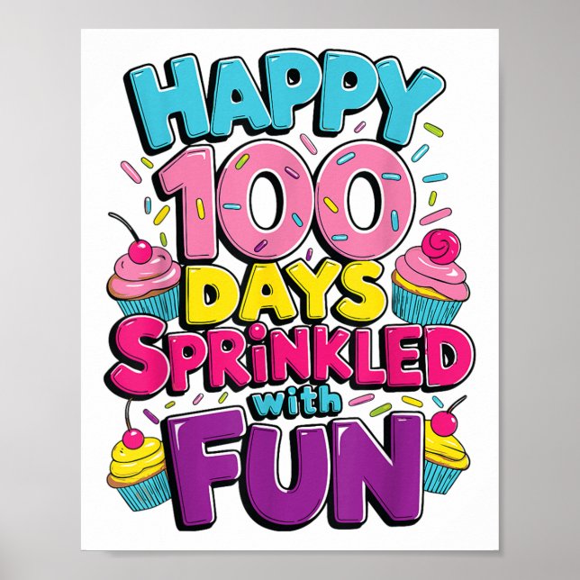 Affiche 100 Jours De Cupcake Fun 100E Jour De (Devant)