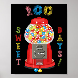 Affiche 100 jours de design scolaire 100 jours de gumba sc