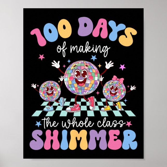 Affiche 100 Jours De Faire Tout Le Cl Shimmer Danser Gl (Devant)