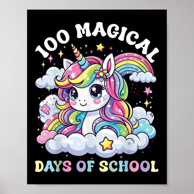 Affiche 100 Jours De Filles D'École Unicorne 100E Jour Sc (Devant)