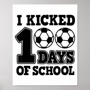 Affiche 100 jours de football scolaire