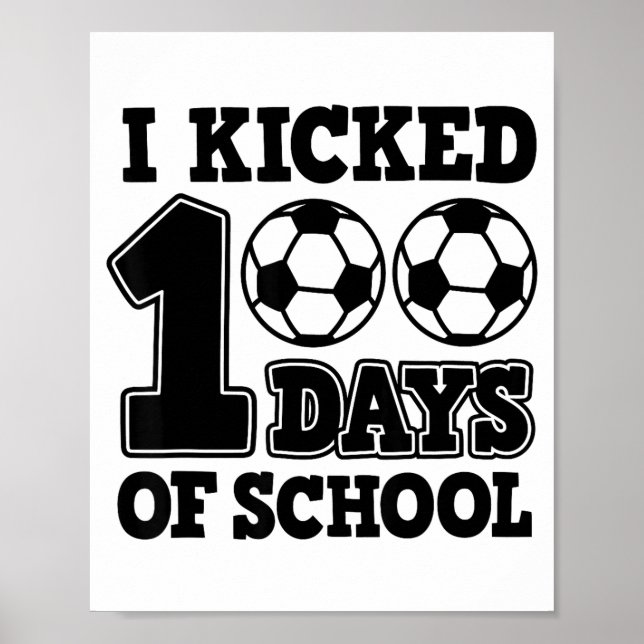 Affiche 100 jours de football scolaire  (Devant)