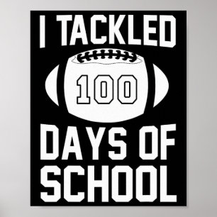 Affiche 100 Jours De Football Scolaire 100E Jour Pour Garç