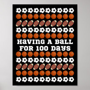 Affiche 100 Jours De Football Scolaire Basketball Garçons