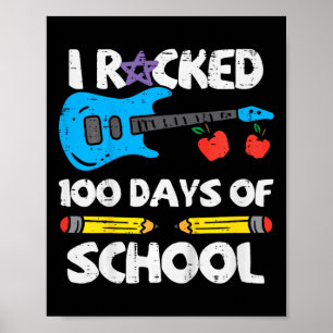 Affiche 100 Jours De Guitare Scolaire 100E Jour Smarter