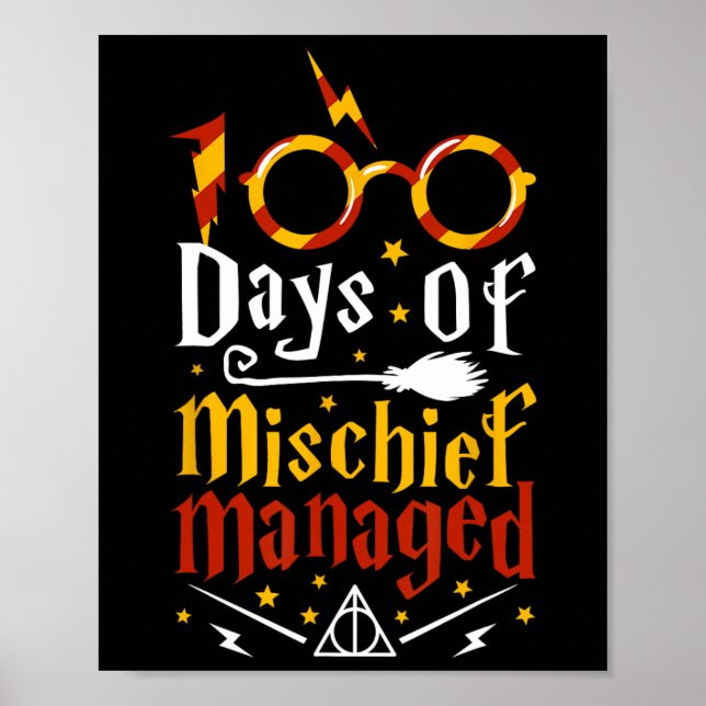 Affiche 100 Jours De Mal Géré 100E Jour D'École (Devant)