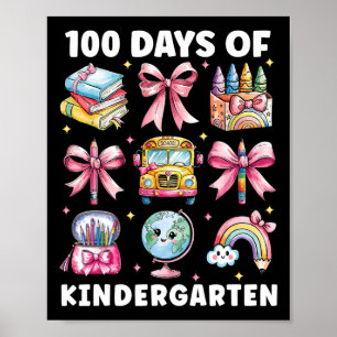 Affiche 100 Jours De Maternelle Enseignant Enfants Coquett