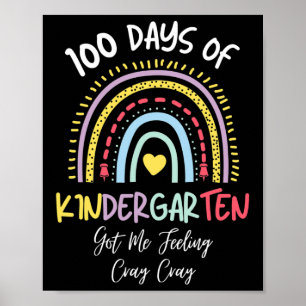 Affiche 100 Jours De Maternelle M'Ont Fait Sentir Cray Cra