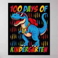 100 Jours De Maternelle Trex Dinosaure Enfants Gar