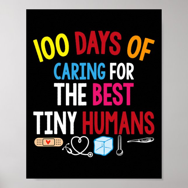 Affiche 100 jours de soins pour la meilleure école humaine (Devant)