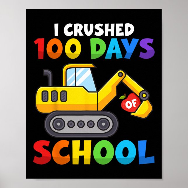 Affiche 100 Jours De Thème Pour Les Enfants Qui Bu (Devant)