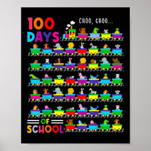 Affiche 100 Jours De Train Avec Animaux Enfants 100 Jours