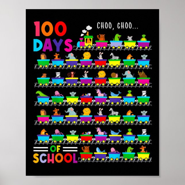 Affiche 100 Jours De Train Avec Animaux Enfants 100 Jours  (Devant)