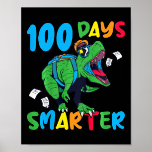 Affiche 100 Jours D'École 100 Jours Enfants Plus Intellige