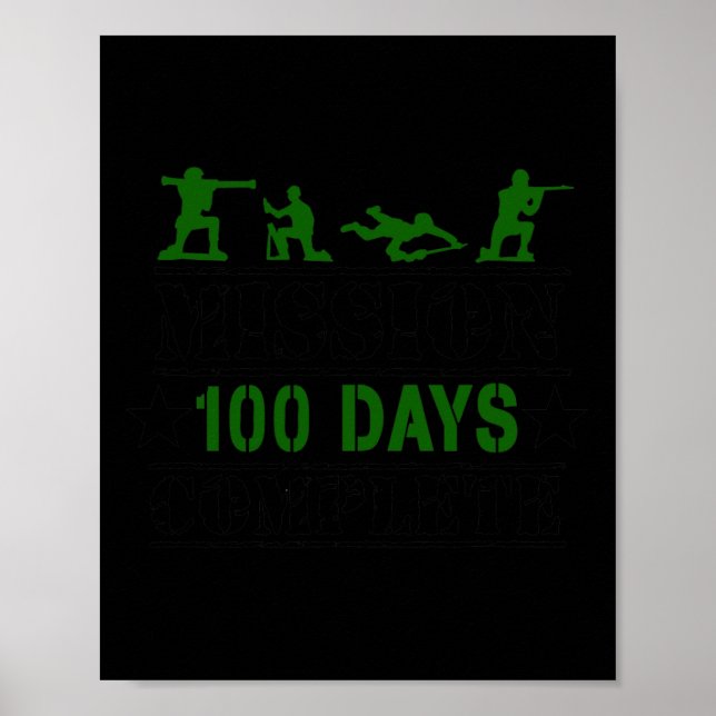 Affiche 100 Jours D'école Complétés  (Devant)