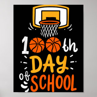 Affiche 100 jours d'école de baseball
