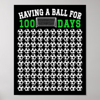 Affiche 100 jours d'école de football 100e jour d'école po
