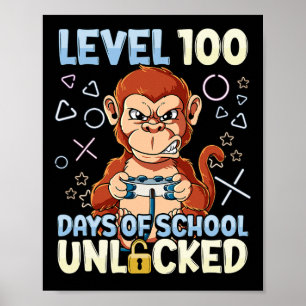 Affiche 100 Jours D'École Déverrouillés 2