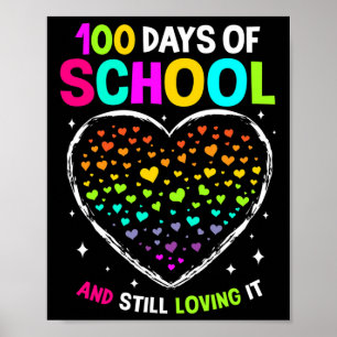 Affiche 100 Jours D'École Fêtent Le 100E Jour De L'École B