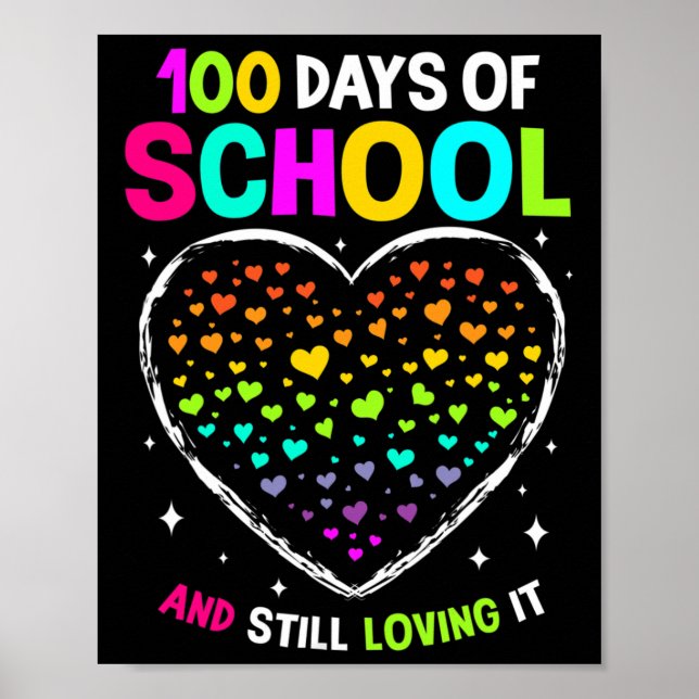 Affiche 100 Jours D'École Fêtent Le 100E Jour De L'École B (Devant)