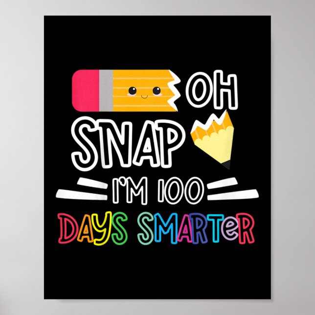 Affiche 100 Jours D'École Je suis 100 Jours Smarter Oh Sna (Devant)