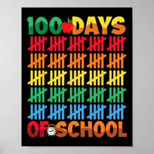 Affiche 100 Jours D'École Joyeux 100E Jour D'Enseignement