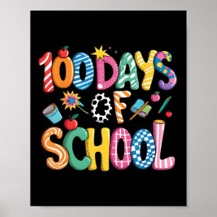 Affiche 100 jours d'école prépa Coquette Bow 100 jours d'é