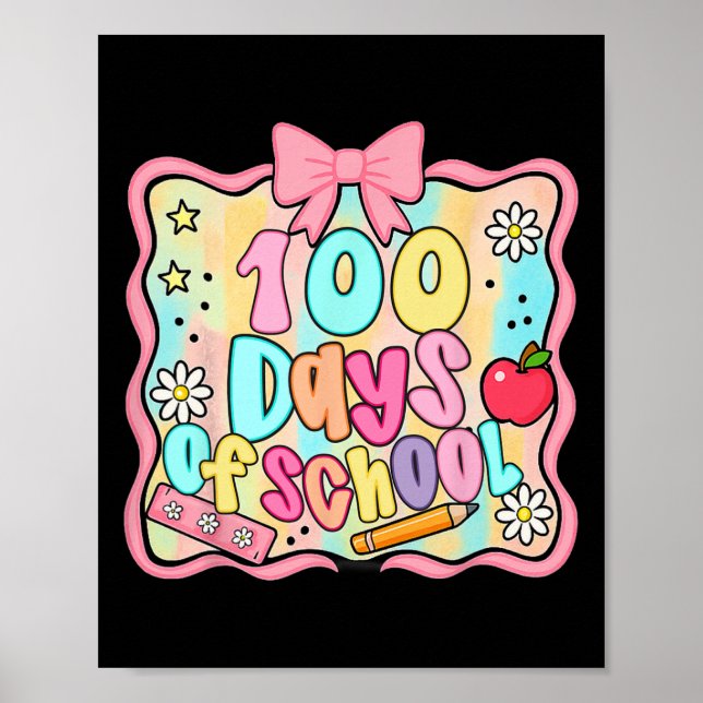 Affiche 100 jours d'école Préparatoire 100e jour d'école E (Devant)