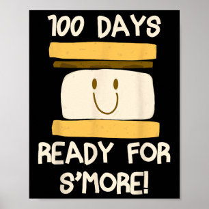 Affiche 100 Jours D'École Prêt Pour S'more Design Don Pour