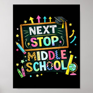 Affiche 100 jours d'école prochain arrêt collège garçons