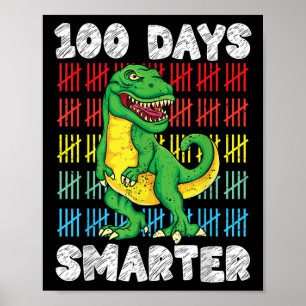 Affiche 100 Jours D'École T-rex 100E Jour D'École