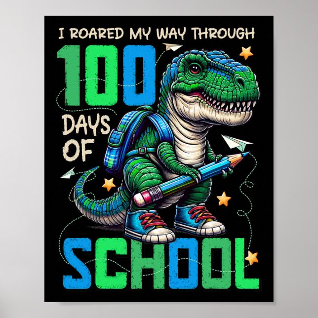 Affiche 100 Jours D'École Trex 100 Jours Plus Smarter 100E (Devant)