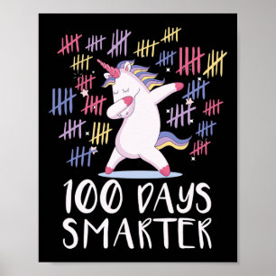 Affiche 100 Jours D'École Unicorne