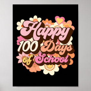 Affiche 100 Jours D'Enseignants Scolaires Enfants Super 10