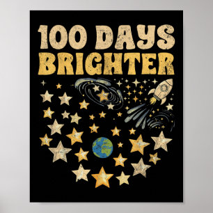 Affiche 100 Jours Enfants Plus Brighters 100e Jour D'Étoil