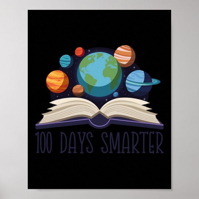Affiche 100 Jours Enseignant Smarter 100e Jour D'Enfants S (Devant)