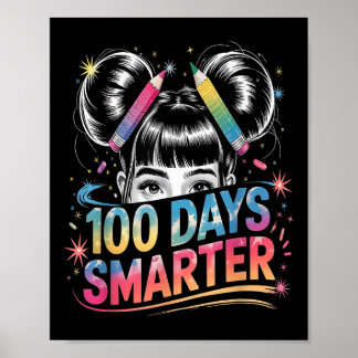 Affiche 100 Jours Filles Smarter 100ème Jour De Chemise D'