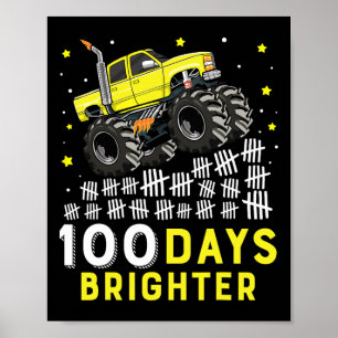 Affiche 100 Jours Plus Brighter Camion Monster 100 Jours D