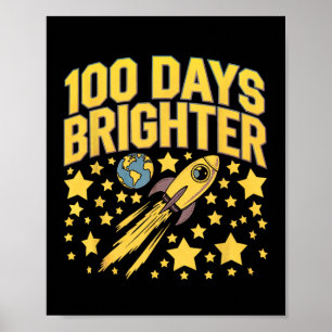 Affiche 100 Jours Plus Brighton 100E Jour D'Étoiles Scolai