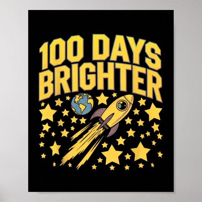 Affiche 100 Jours Plus Brighton 100E Jour D'Étoiles Scolai (Devant)