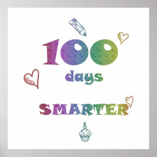 Affiche 100 jours plus intelligent