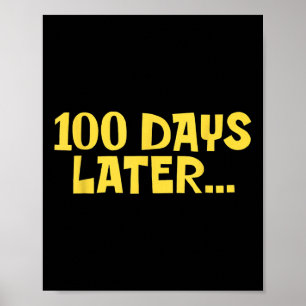 Affiche 100 Jours Plus Tard 100E Jour De L'École Enfants A