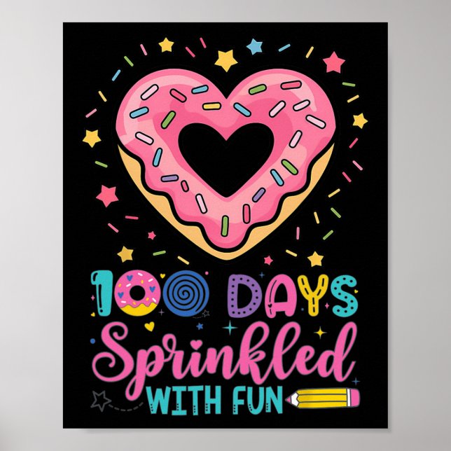 Affiche 100 Jours Saupoudrés De Cupcake Fun 100E Jour De S (Devant)