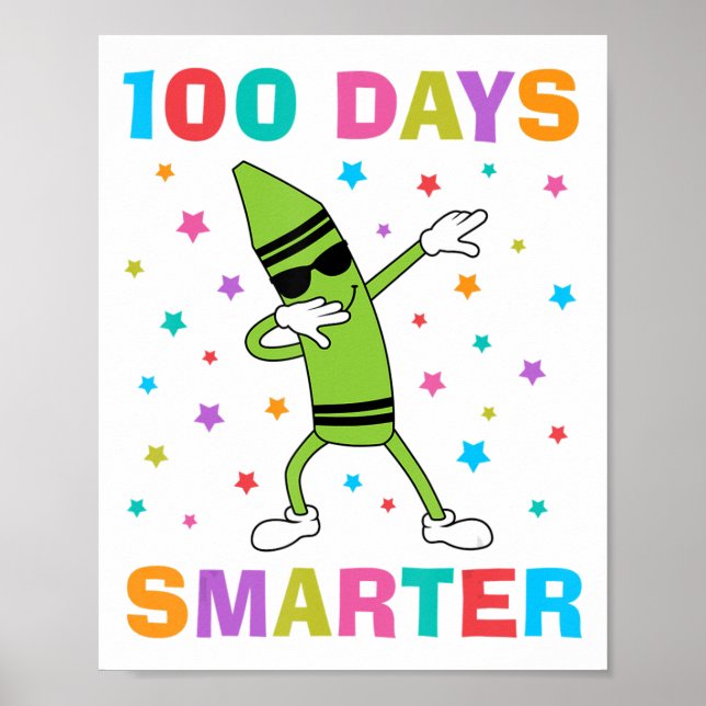Affiche 100 Jours Smarter 100e Jour de l'école Dabbing Cra (Devant)