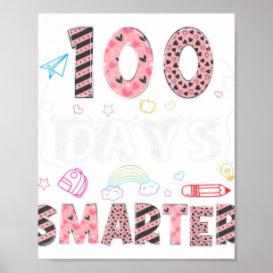 Affiche 100 Jours Smarter 100E Jour De L'École Valentines